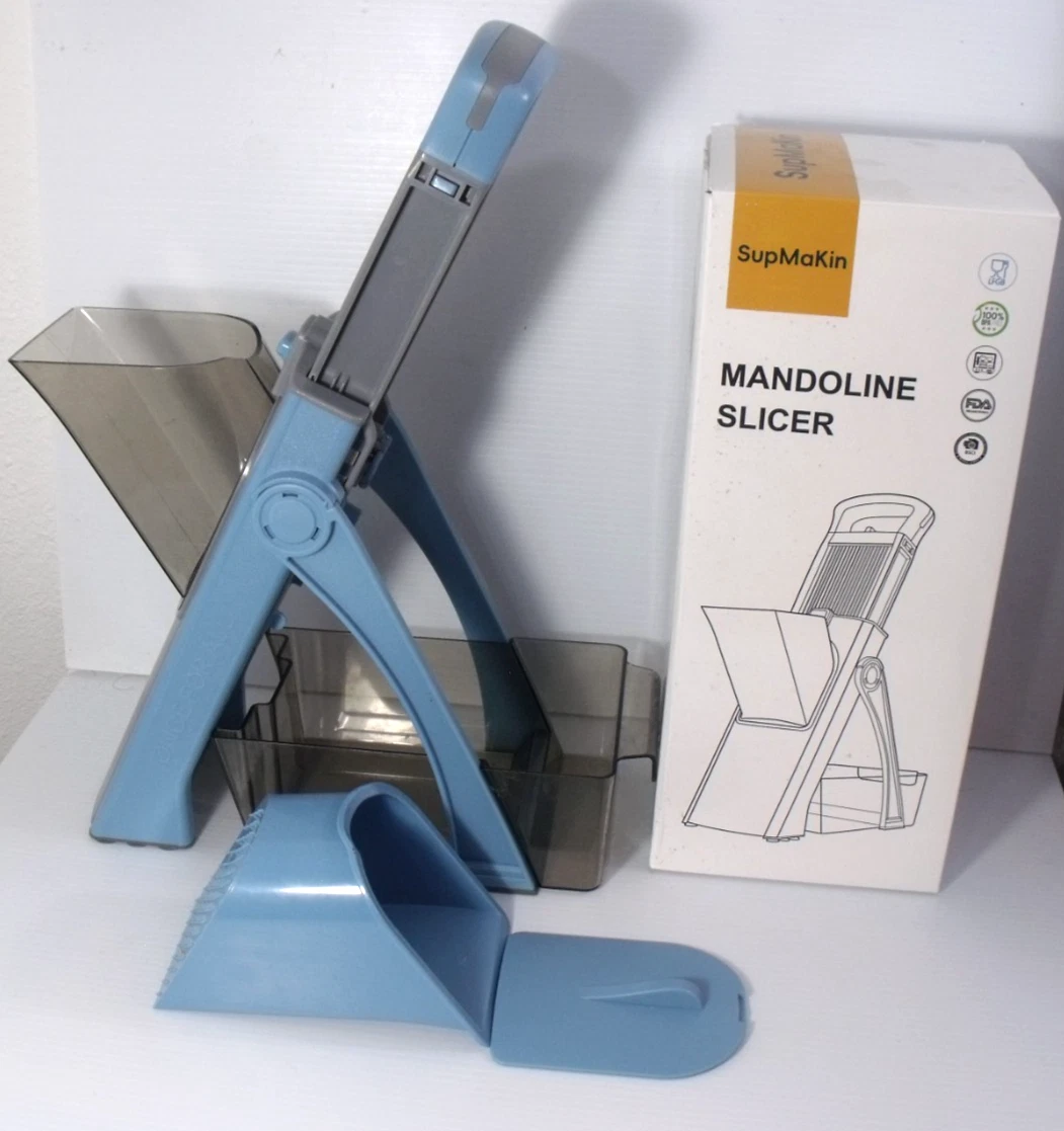 SupMaKin Safe Mandoline Slicer Adjustable Potato Vegetable Slice Dice Julienne