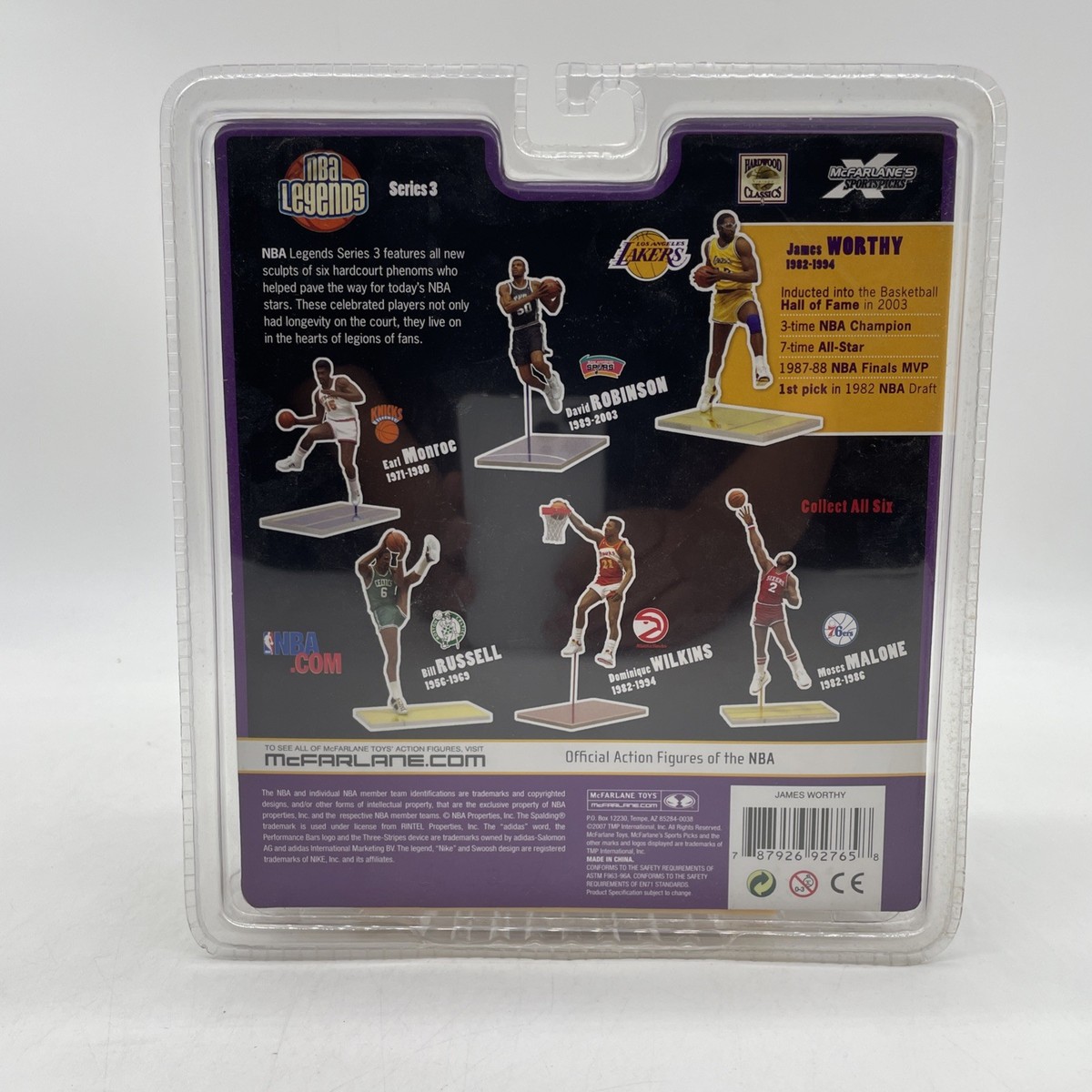 McFarlane 2007 NBA Legends Series 3 James Worthy Figure Lakers