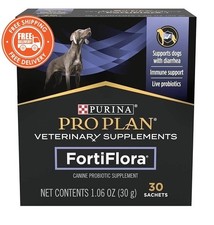 Purina FortiFlora Pro Plan Veterinary Probiotic Dog Supplement   30 Sachets