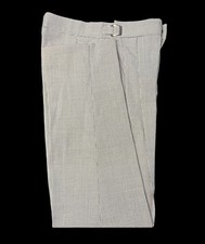 Boys Vintage Houndstooth Pants Pleated Front Tapered Leg 22-23" Adjustable Waist