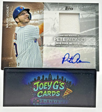 2020 Topps Update Pete Alonso Major League Material Relic Auto /50 #MLA-PA