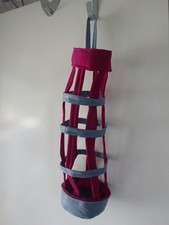 Sock/Tights organiser pink/blue 39cm high 11cm dia
