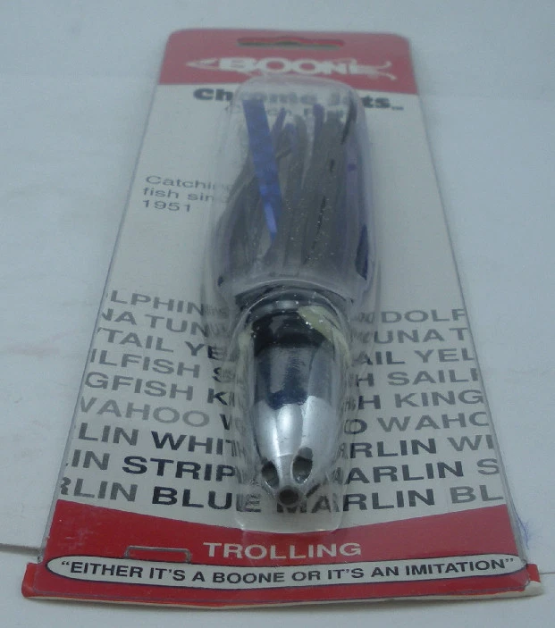 Воблер Boone 22104 7 дюймов Chrome Bullet Jet 3 унции черный/фиолетовый - Изображение 2 из 3