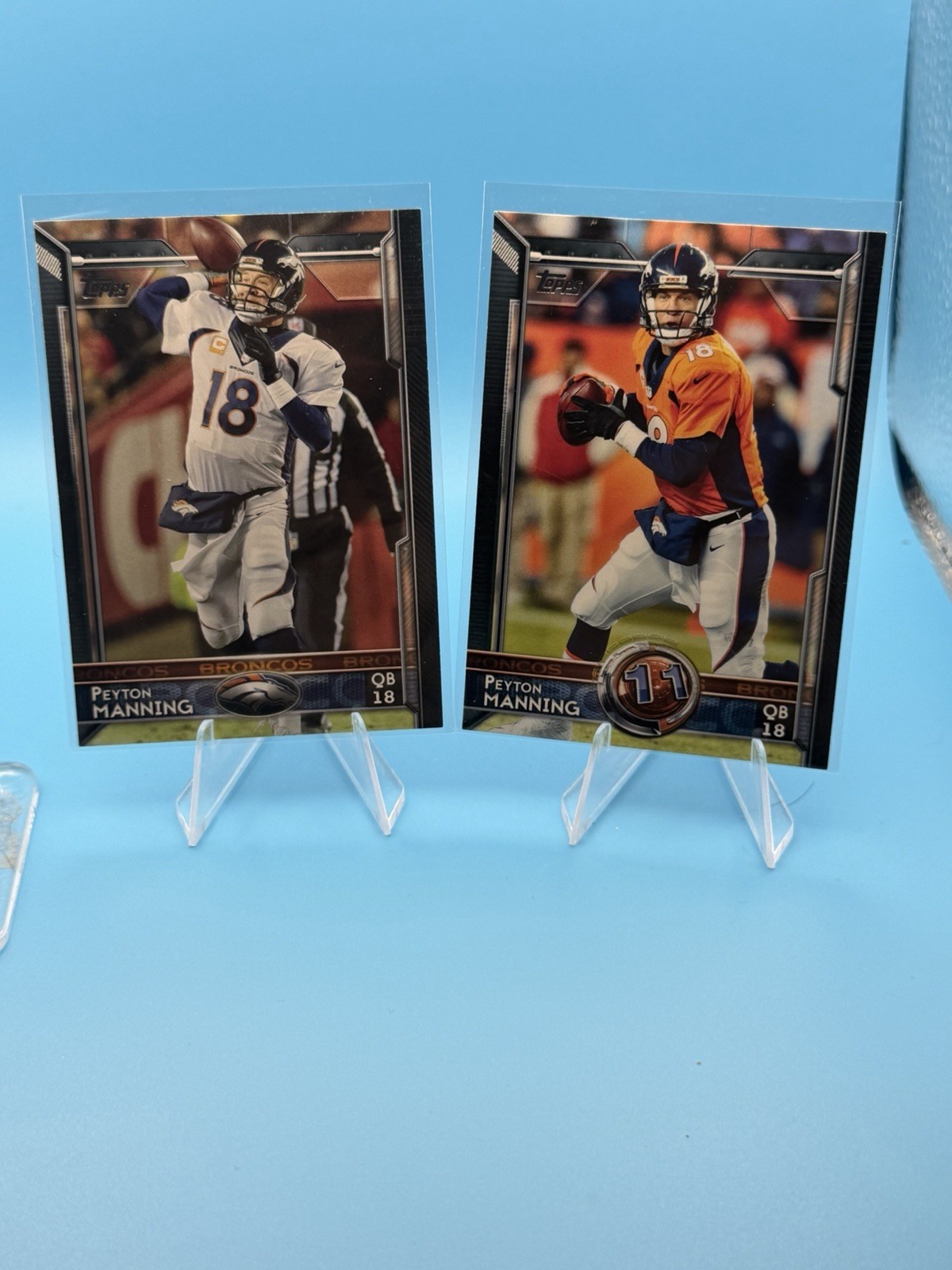 Peyton Manning 2015 Topps #80 and #359
