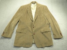 Brothers Blazer Mens 46L Tan Corduroy Sport Coat Jacket Classic Brown Heritage