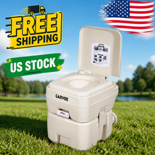 5.3 Gallon Portable Toilet for Camping, with Carry Bag Detachable Tank Ideal