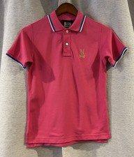 Psycho Bunny Polo Shirt Boys Size 10-12 Pink Short Sleeve