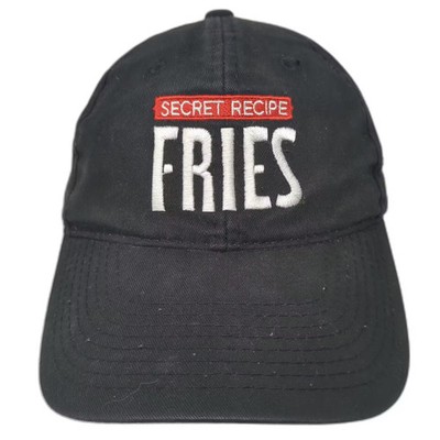 Outdoor Cap Baseball Cap Black White OS Secret Recipe Fries Embroidered Hat