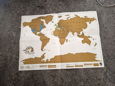 Luckies Poster Weltkarte zum Rubbeln