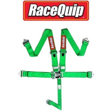 Racequip 711071 Sfi 5 Point Latch Link Style Racing Seat Belt Harness Green