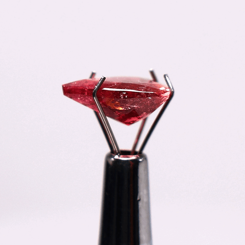 Tormalina rubellite naturale 3,59 CT 11,6 MM pera taglio sfaccettato pietra preziosa non trattata - Foto 6 di 13