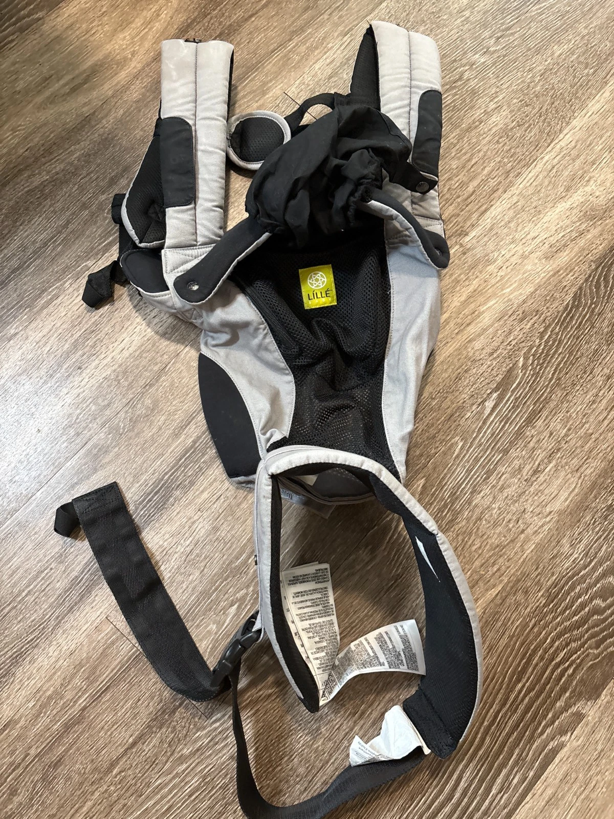 Lillebaby Baby Carrier Adjustable Infant Toddler Carrier Mesh Panels Gray Black