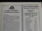 9/29/95 CRAIG A WHITFORD COIN AUCTON CATALOG * AUCTION XIII — photo 3