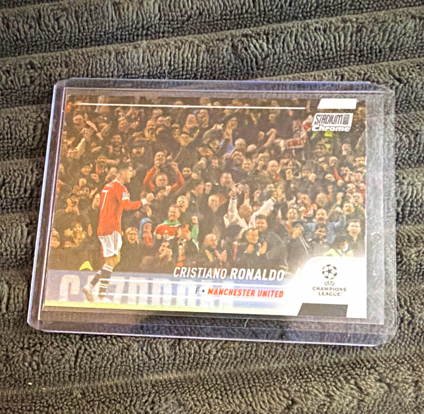 Topps 2021-22 Stadium Club Chrome UCL Cristiano Ronaldo #7 Man United Refractor