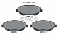 Pagid Bremsbelagsatz Scheibenbremse T2039N FüR Toyota Avensis Verso Van WWT271_