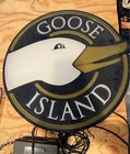 Goose Island Light Sign 19 1/2” Round. Working condition