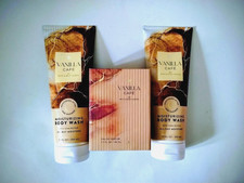 BATH BODY WORKS Vanilla Cafe Eau De Parfum Moisturizing Body Wash-3 Items