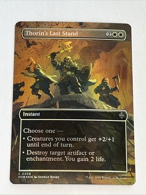 Thorin's Last Stand The Hobbit Borderless Foil Common