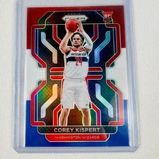 Corey Kispert Prizm 2021/22 Prizm Red Blue #275