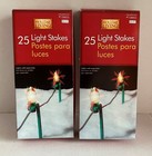 Holiday Living 50 Christmas Light Stakes 2 Boxes Holds Multiple Sz Lights 138853