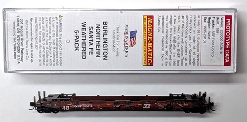 MTL Micro-Trains 13548021 BNSF ex BN 203014 coche apilable bien FW desgastado de fábrica | Condition: New