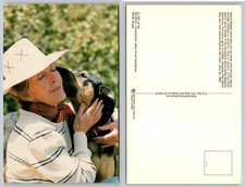 Nancy Reagan & Freebo Dog Postcard 1983 - Rancho del Cielo California