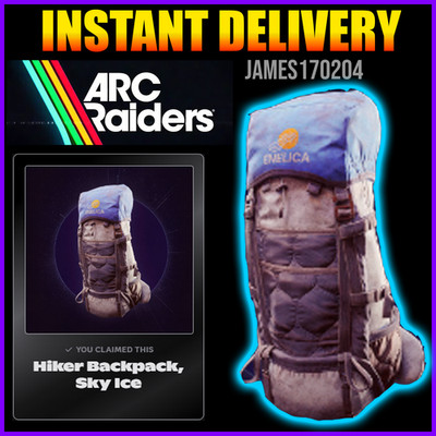 Arc Raiders Item / Skin RARE: Hiker Backpack Sky Ice - GLOBAL   ALL PLATFORMS!