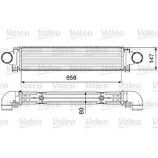 Valeo 818646 Ladeluftkühler für VOLVO S60 I S80 I V60 V70 XC60 XC70 I 134 155
