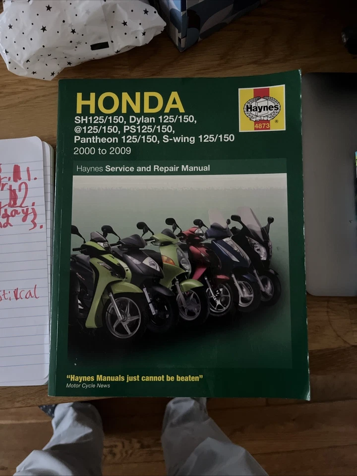 HONDA SH, Dylan, @, PS, Pantheon, S-Wing 125/150 2000 to 2009 MANUAL BY HAYNES - Image 2 of 4