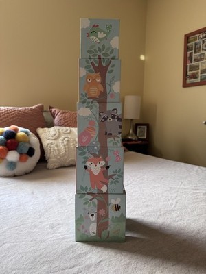 Small Foot Wooden Toys Pastel Animals Stacking Tower - animals not included 