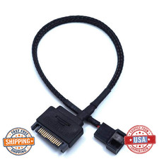 OPSFALCON 2 Pack SATA to 3/4 Pin PWM 12V PC Case Fan Power Adapter Cable
