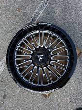 22x10 Fittipaldi Forged Wheels FTF505 Gloss Black + Milled Wheel Ford F250