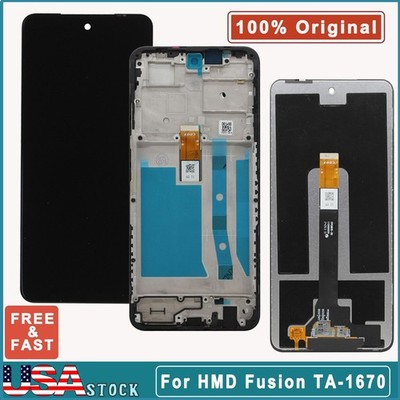 OEM LCD Display Touch Screen Digitizer Assembly Frame For HMD Fusion TA-1670 New
