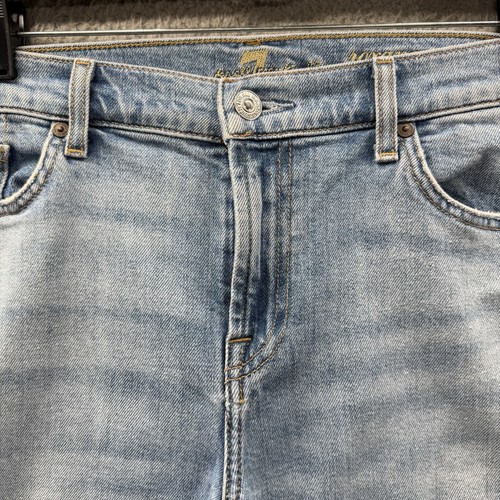 7 For All Mankind Roxanne Ankle Jeans Blue Denim Mid Rise Skinny Women’s Size 27 - Picture 11 of 19