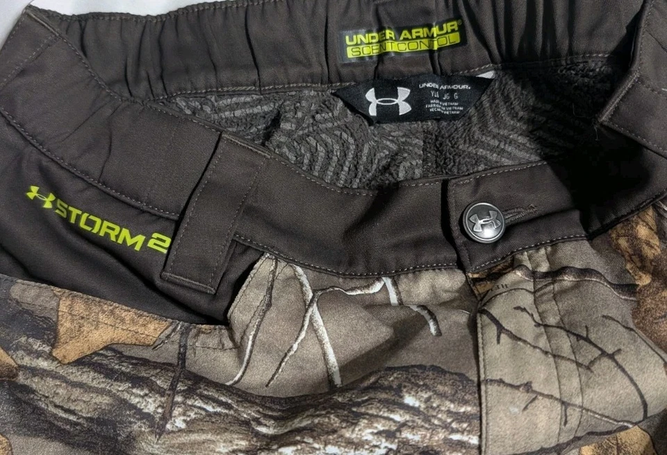 Under Armour Youth L UA Storm2 Scent Control Hunting Pants Realtree Xtra Flaws - Image 2 of 4
