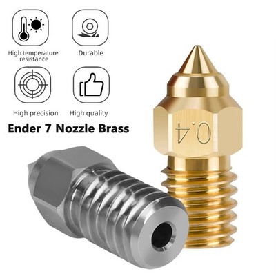 0.4/0.6/0.8mm Brass Nozzle Extruder Replace Parts for Creality Ender7 3D Printer