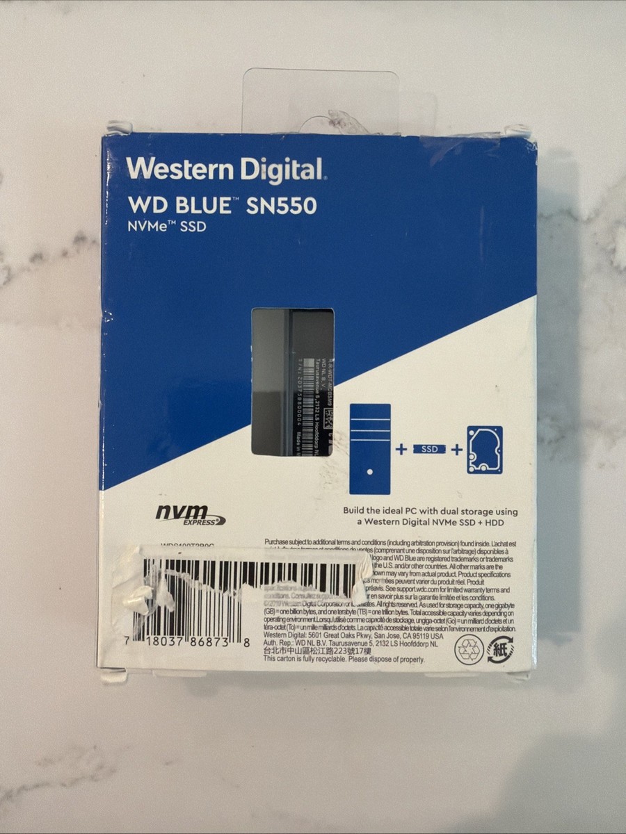 Western Digital 1TB WD Blue SN550 NVMe Internal SSD - Gen3 x4 PCIe