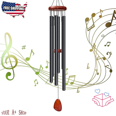 #ad Large Deep Resonance Serenity Wind Chimes Metal Deep Tone Outdoor Home Decor US $8.60