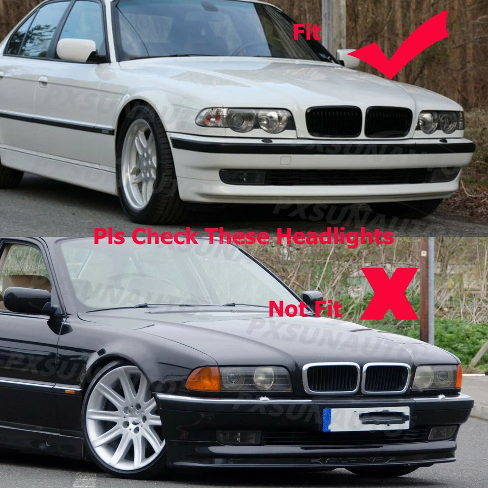 Grille For 1998-2001 BMW E38 7 Series 740i 740iL 750iL 4Dr Front Kidney Grill Foto 2 de 4