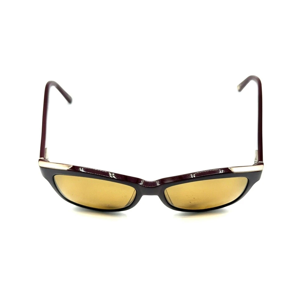 Óculos de sol Ted Baker TB109 vermelho borgonha armação 56-16 140 designer feminino - Imagem 3 de 4