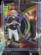 2023 Panini Select - Premier Level Aidan O'Connell #163 Silver Prizm Die-Cut RC