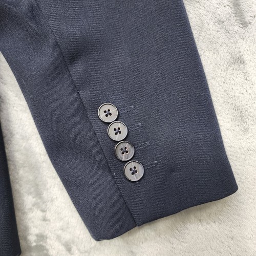 East 5th Blazer Womens 8 Blue Stretch 2 Button Classic Jacket Office Career - Picture 3 of 12