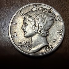 🔥24 Hour Sale🔥 1916 Mercury Dime Actual Coin Not Bought In 24hrs Will Grade It