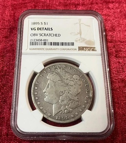 1895-S Morgan Dollar NGC VG details- (Key Date)