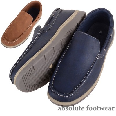 Herren Herren Einfache Slipper Kunstleder Smart Freizeit Bootsschuh Halbschuh