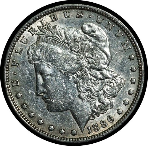 1886-O Morgan Dollar Choice AU Light Cleaning