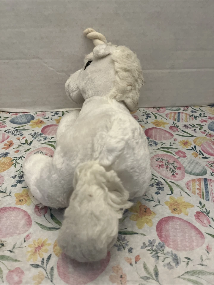 Vintage Commonwealth Of Pennsylvania White Unicorn Plush Stuffed Animal Korea - Image 3 of 4