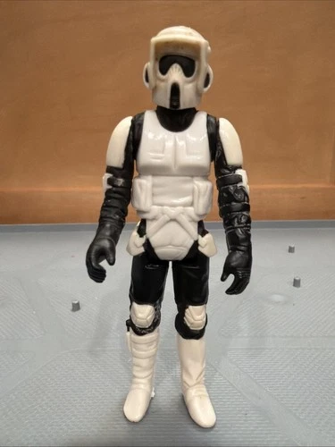 Vintage 1983 Kenner Star Wars Biker Scout Stormtrooper Near Complete Hong Kong