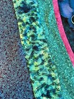 Quilt top: Handmade Quilt Top - Cosmic Butterflies -Variety Blues/ Purp 44" x66" — photo 6