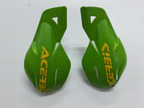 PARAMANI APERTI ACERBIS UNIKO UNIVERSALI VERDI ENDURO CROSS HANDGUARDS PARA MANI - Foto 3 di 8